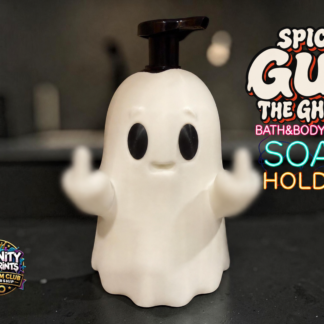 SPICY GUS THE GHOST BBW FOAMING SOAP HOLDER.