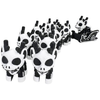 Bone Reindeer  Bundle Set with Sleigh
